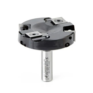 RC-2251 Insert Carbide Spoilboard Surfacing, Rabbeting, Flycutter, Slab Leveler & Surface Planer 2+2 Flute Design 2-1/2 Dia x 15/32 x 1/2 Shank Router Bit