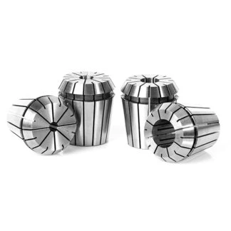 CO-ER40 4-Pc CNC High Precision CNC 1/4, 3/8, 1/2 & 3/4 Inch Dia x 46mm Long Spring Collet Collection for ER40 Tool Holder