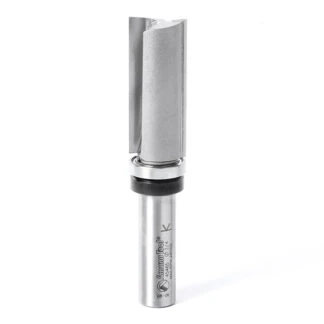 45465 Carbide Tipped Flush Trim Plunge Template 3/4 Dia x 1-3/4 x 1/2 Inch Shank with Upper BB