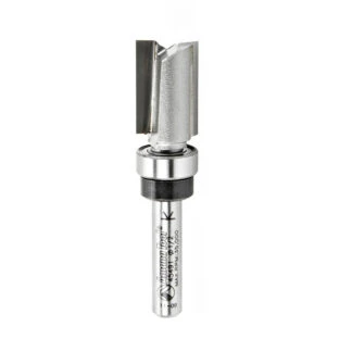 45491 Carbide Tipped Flush Trim Plunge Template 1/2 Dia x 3/4 x 1/4 Inch Shank with Upper BB