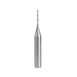 46009 Solid Carbide Spiral Plunge 1/16 Dia x 1/2 x 1/4 Shank x 2 Inch Long Up-Cut