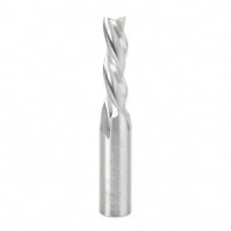 46214 Solid Carbide Spiral Plunge 3/8 Dia x 1-1/4 x 3/8 Inch Shank Down-Cut, 3-Flute