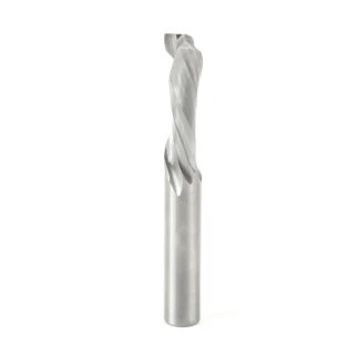 46324 CNC Solid Carbide Compression Spiral for Solid Wood 3/8 Dia x 7/8 x 3/8 Shank x 3 Inch Long Single Flute Router Bit