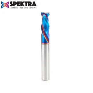 46367-K CNC Solid Carbide Spektra™ Extreme Tool Life Coated Mortise Compression Spiral 3/8 Dia x 7/8 Inch x 3/8 Shank