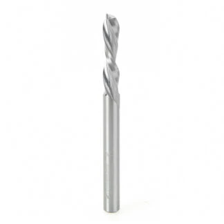 46416 Solid Carbide Spiral Plunge 1/4 Dia x 1-1/8 x 1/4 Inch Shank Down-Cut