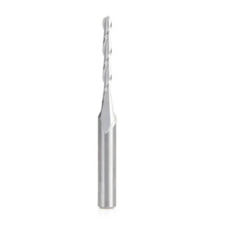 46512 Solid Carbide Up-Cut Ball Nose Spiral 1/8 Dia x 1 Inch x 1/4 Shank Router Bit