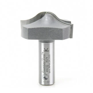 49232 Carbide Tipped Plunge Raised Ogee 3/8 Radius x 1-5/8 Dia x 23/32 x 1/2 Inch Shank