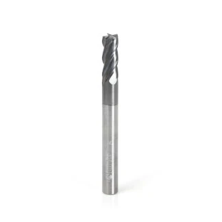 51593 CNC Variable Helix Spiral Square Bottom 1/4 Dia x 5/8 x 1/4 Shank Solid Carbide AlTiN Coated End Mill