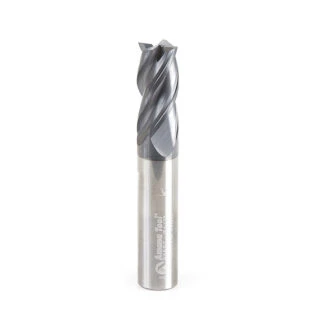 51597 CNC Variable Helix Spiral Square Bottom 1/2 Dia x 1 x 1/2 Shank Solid Carbide AlTiN Coated End Mill