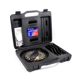 656030 Carbide Tipped Dado 6 Inch Dia x 18T ATB/FT 15 Deg, 5/8 Bore, Dado Set with Five 2-Wing Chippers