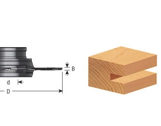 61360 Insert Carbide Adjustable Groove with Scorer 160mm (6-5/16) Dia x 8 to 15mm (5/16 to 19/32) x 1-1/4 Bore