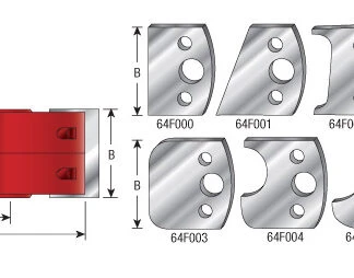 SCS-1108 Multi-Piece Profile Pro 68mm (2-11/16) Dia x 40mm (1-1/2) x 3/4 to 1/2 Bore Starter Set