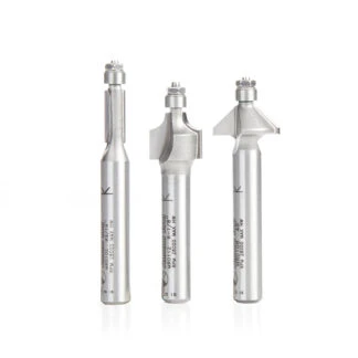AMS-614 3-Piece Miniature Router Bit Pack