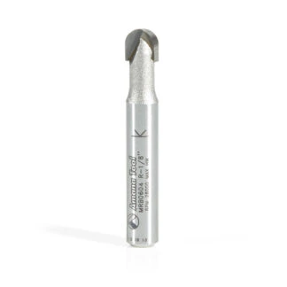 MRB0604 Carbide Tipped Miniature Core Box 1/8 Radius x 1/4 Dia x 7/32 x 1/4 Inch Shank