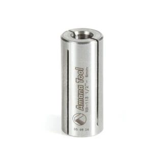 RB-113 High Precision Steel Router Collet Reducer 1/2 Overall Dia x 6mm Inner Dia x 1-1/4 Inch Long