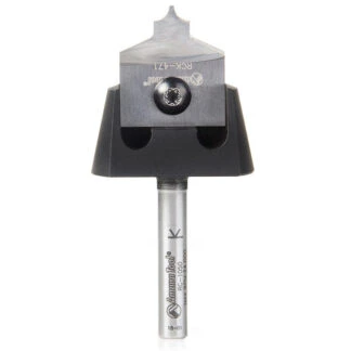 AMS-214 4-Piece Tru Point Roundover Insert CNC System 1/4 Inch Shank Router Bit Set