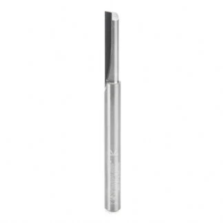 43724 Solid Carbide Single Flute Straight Plunge 1/4 Dia x 1 Inch x 1/4 Shank