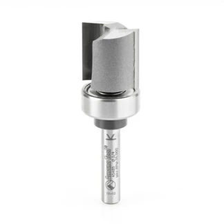 45485 Carbide Tipped Flush Trim Plunge Template 3/4 Dia x 3/4 x 1/4 Inch Shank with Upper BB