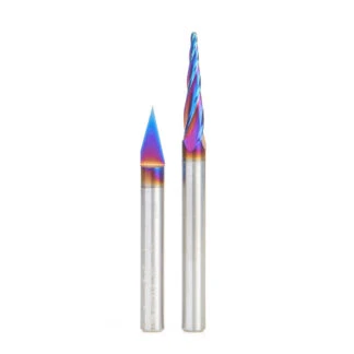 AMS-243-K 2-Pc CNC Spektra™ Extreme Tool Life Coated Signmaking Pack V, 1/4 Inch Shank
