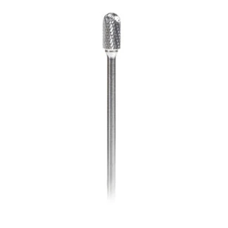 BURS-126 Solid Carbide Radius Cylinder Shape 1/2 Dia x 1 x 1/4 Shank Double Cut SC Burr Bit for Die-Grinders