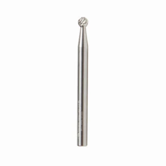 BURS-150 Solid Carbide Ball Shape 1/8 Dia x 1/8 x 1/8 Shank Double Cut SD Burr Bit for Die-Grinders