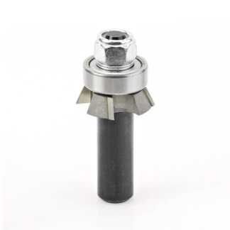 47410 Carbide Tipped 4 Wing Single Bevel Trim Cutter Assembly 25 Deg x 1-1/16 Dia x 1/4 x 1/2 Inch Shank