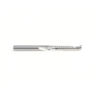 57322 Metric Solid Carbide CNC Spiral 'O' Single Flute, Plastic Cutting 5mm Dia x 30mm x 5mm Shank x 64mm Long Up-Cut Router Bit
