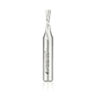 HSS1654 High Speed Steel (HSS) Double Flute Spiral Aluminum Cutting 1/4 Dia x 3/4 x 1/2 Inch Shank Down-Cut Router Bit