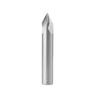 45629 Solid Carbide V-Groove 60 Deg x 1/2 Dia x 7/16 x 1/2 Inch Shank