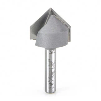 45718 Carbide Tipped V-Groove 90 Deg x 7/8 Dia x 7/16 x 1/4 Inch Shank
