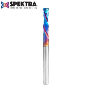 46181-K CNC Solid Carbide Spektra™ Extreme Tool Life Coated Compression Spiral 3/16 Dia x 1 x 3/16 Shank