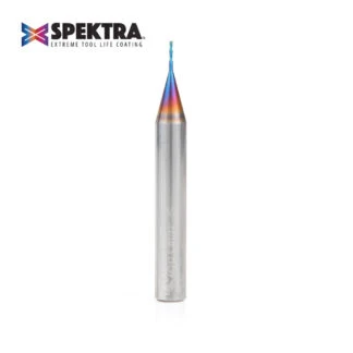 46242-K Solid Carbide Spektra™ Extreme Tool Life Coated Spiral Plunge 1/32 Dia x 1/8 x 1/4 Inch Shank