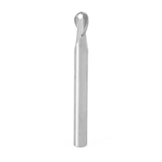 46374 Solid Carbide Up-Cut Ball Nose Spiral 1/4 Dia x 3/8 x 1/4 Shank x 2-1/2 Inch Long Router Bit
