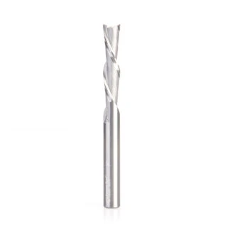 46445 Solid Carbide Spiral Plunge 3/8 Dia x 1-5/8 x 3/8 Inch Shank Down-Cut Extra Long Router Bit for Guitar Bodies on CNC Machines