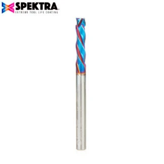 48358-K CNC Solid Carbide Spektra™ Extreme Tool Life Coated Mortise Compression Spiral 6mm Dia x 25mm x 6mm Shank