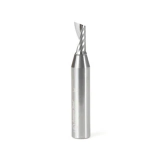 51455 Solid Carbide CNC Spiral 'O' Single Flute, Aluminum Cutting 21/64 Dia x 3/4 x 1/2 Shank x 3 Inch Long Up-Cut Router Bit with Mirror Finish