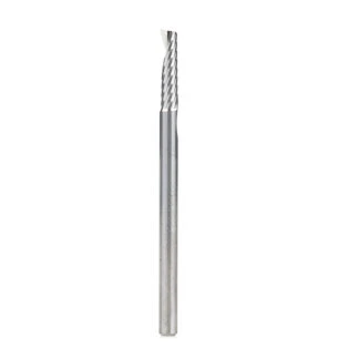 51459 Solid Carbide CNC Spiral 'O' Flute, Aluminum Cutting 1/8 Dia x 1/2 x 1/8 Shank Up-Cut