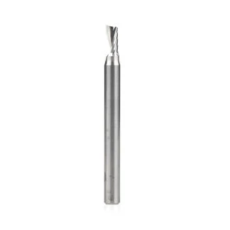 51473 Solid Carbide CNC Spiral 'O' Single Flute, Aluminum Cutting 5/32 Dia x 5/16 x 3/16 Shank x 2 Inch Long Up-Cut Router Bit
