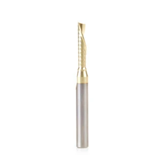 51779-Z Solid Carbide CNC Spiral 'O' Flute, Aluminum Cutting 3/16 Dia x 7/8 x 1/4 Shank Down-Cut ZrN Coated Router Bit