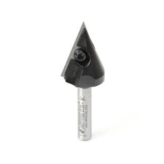 RC-1145 CNC Insert V-Groove 45 Deg x 13/16 Dia x 63/64 x 1/4 Inch Shank Router Bit