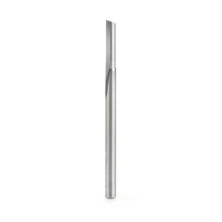 Solid Carbide Single 'O' Flute Plastic Cutting 1/8 Dia x 1/2 x 1/8 Inch Shank