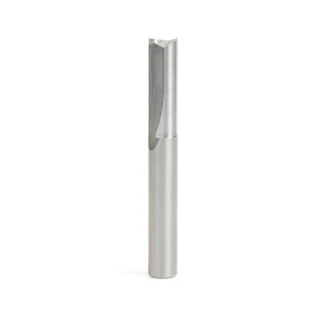Solid Carbide Double Straight 'V' Flute Plastic Cutting 1/4 Dia x 3/4 x 1/4 Inch Shank