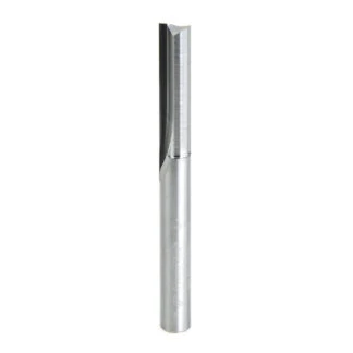 Solid Carbide Double Straight 'V' Flute Plastic Cutting 1/4 Dia x 1 Inch x 1/4 Shank