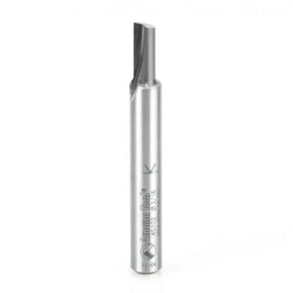 Carbide Tipped Straight Plunge Single Flute High Production 3/16 Dia x 7/16 x 1/4 Inch Shank