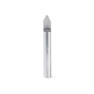 Solid Carbide 60 Degree Engraving 0.060 Tip Width x 1/4 Shank x 2 Inch Long Signmaking Router Bit