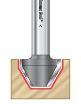 60 Degree Lettering Router Bits