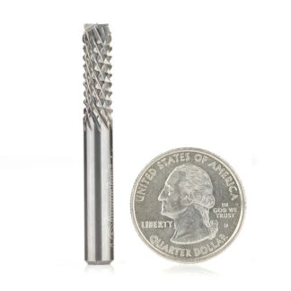 End Mill Point Diamond Pattern Composite Cutting 1/4 Dia x 3/4 x 1/4 Inch Shank