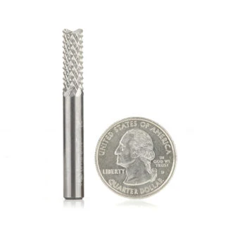 End Mill Point Diamond Pattern Composite Cutting 1/4 Dia x 3/4 x 1/4 Inch Shank