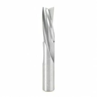 Solid Carbide Slow Spiral Flute Plunge 3/8 Dia x 1 Inch x 3/8 Shank Router Bit