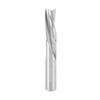 Solid Carbide Slow Spiral Flute Plunge 3/8 Dia x 1 Inch x 3/8 Shank Router Bit